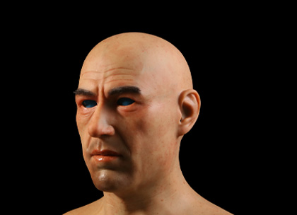 硅膠仿真男性頭套，歐美男人頭套，95%以上相似度，很受用戶喜愛！